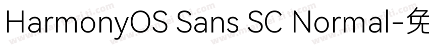HarmonyOS Sans SC Normal字体转换